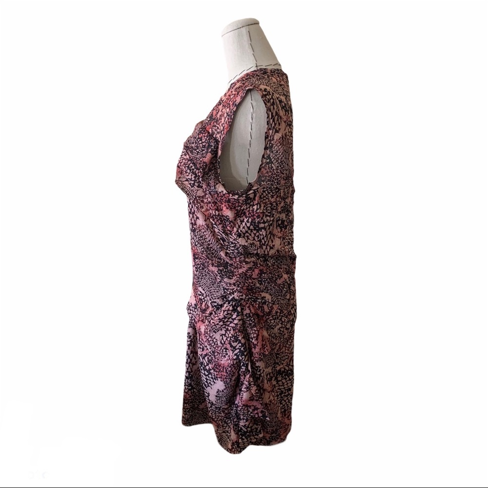 IRO Carly Silk Dress Snake Print Ruffle Cocktail 3 - Picture 3 of 12
